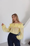 Yellow Ruffled Design Blouse - 2Y70203 - 2