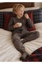 Soft Brown Winter Boys' Pajama Set
