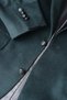 Green Suede Textured Buttoned Blazer Jacket - 3