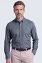 Anthracite Buttoned Collar Embroidered Logo Men's Shirt