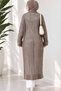 Openwork Long Knitwear Women's Cardigan - 3