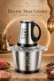 Home Kitchen Multi-purpose Electric Meat Grinder, Stainless Steel Bowl Food Processor, For Baby Food, Seasoning & Fillings - 3