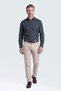 Black Button-Down Collar Embroidered Logo Men's Shirt - 4