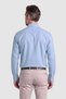 Light Blue Herringbone Patterned Long Sleeve Classic Shirt - 2