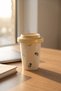 Silk Petal Porcelain Mug with Lid Yellow - 370 ml - 2