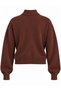 Brown Double V-Neck Knit Sweater - 2Y251206 - 2