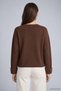 Crew Neck Cufflink Sweater 2590 Brown - 4