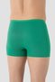 Men's Thin Elastic Bamboo Boxer Green 5'Li Package Plain Underwear Flexible Laundry Comfortable Clothing - 5