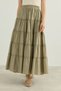 Gathered Layered Voile Skirt - 8