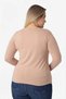 Special Edition Skin Color Long Sleeve Maternity T-Shirt Cotton Lycra Pregnant Product Casual Top - 4