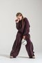 Locoloco Girls' Ribbed Oysho Pants 8-15 Years Old Plum - 4