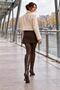 Hope Brown Rustic Women's Daily Pointed Toe Steel Accessory Detailed Stylish Modern Classic Elegant Thick Heeled Boots - 5