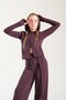 Locoloco Girls' Zippered Sweatsirt 8-15 Years Old Plum - 4
