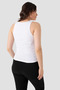 Premium Women's Ribbed Thick Strap Basic White Undershirt 2-Piece Knitted Style Clothing - 5