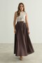 Godeli Lined Cotton Voile Skirt - 6