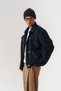Hookcord Thick Corduroy Men's Coat with Metal Hook Closure and Collar - 5