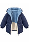 Boy's Reversible Coat 2-7 Years Old Navy Blue - 3