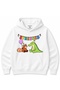 Stressed Party Buddies – Cute Red Panda & Crocodile Funny Graphic Hoodie