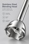 Electric Immersion Hand Blender, Stainless Steel Shaft Hand Stick Mixer, Multi-purpose Kitchen Blending Tool for Home Cooking - 2