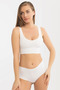 Special Series Women's High Basic Seamless Laser Cut Panties 3-Piece Office Wear Lightweight Non-Marking - 2