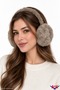 Winter Soft Textured Foldable Collapsible Plush Ear Warmer Large Soft Earmuff