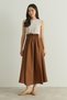 Drawstring Detailed Parachute Skirt with Stopper