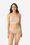 Women's Bamboo Rope Strap Bustier with Removable Pads Ten 3-Pack Indispensable Basic Clothing Flexible Texture - 5