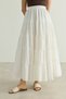 Gathered Layered Voile Skirt - 5