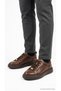 Men's Sneaker Lace-Up Patent Leather Detailed Thick Sole Casual Sports Shoes Classic Stylish 12-10447 - 5