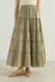 Gathered Layered Voile Skirt - 5