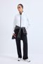 Standard Fit High Collar Zippered Scuba Diving Fabric Basic Sportsman Cardigan H8523Ax26Au - 2
