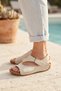 S012.036 Beige Heel Spur Support Gel Sole Hallux Valgus Compatible Comfortable Daily Women's Shoes - 3