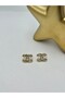 Cc Baget Stone Detail Earrings (Steel) Gold - 3