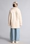 Suede Look Plush Lined V-Neck Parka for Girls H2031A826Au - 7