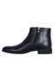 02357 Black 100% Leather Men's Classic Boots - 3