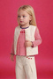 Quilted Buttoned Ecru Baby Girl Vest G7461A5/Er105