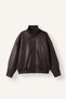 Oversized Scarf Collar Zippered Coat I1021Ax26Wn - 6