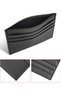 4-Piece Men's Black Wallet, Premium Card Holder, Natural Onyx Bracelet and Keychain Gift Set - 8