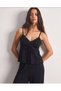 Women's Combed Cotton Viscose Lace Detail 2-Piece Pajama Set - 6
