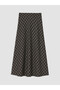I Beli Zippered Diamond Embroidered Flared Skirt from Freezen Store