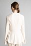 Fitted V-Neck Peplum Detailed Belmando Long Sleeve Shirt J1280Ax26Wn - 5