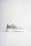 Women's Gray Stone Light Sole Lace-Up Casual Stylish Sneaker Sports Shoes - 2