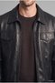 Regular Fit Shirt Collar Zippered Faux Leather Coat I2522Ax26Wn - 7