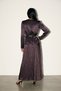 Bitter-Brown Belt Detailed Long Dress - 4