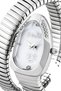 Just Caballi Women's Quartz Analog Watch, Stainless Steel, 22 mm, Silver, Snake Wrap Bracelet Wristwatch - 2