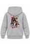 Katseye Floral Monogram Editorial Printed Children's Hooded Sweatshirt