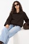 High Collar Buttoned Oversize Trench Coat - 4