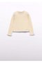 Girl's Knitted Sweater Cream - 2