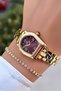 Women's Wristwatch -Gold Silver Color-Steel Band - Waterproof- Comes with a Bracelet Gift - 3