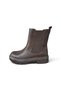 Women's Daily Comfortable Boots with Side Zipper and Rubber Detailing - 4